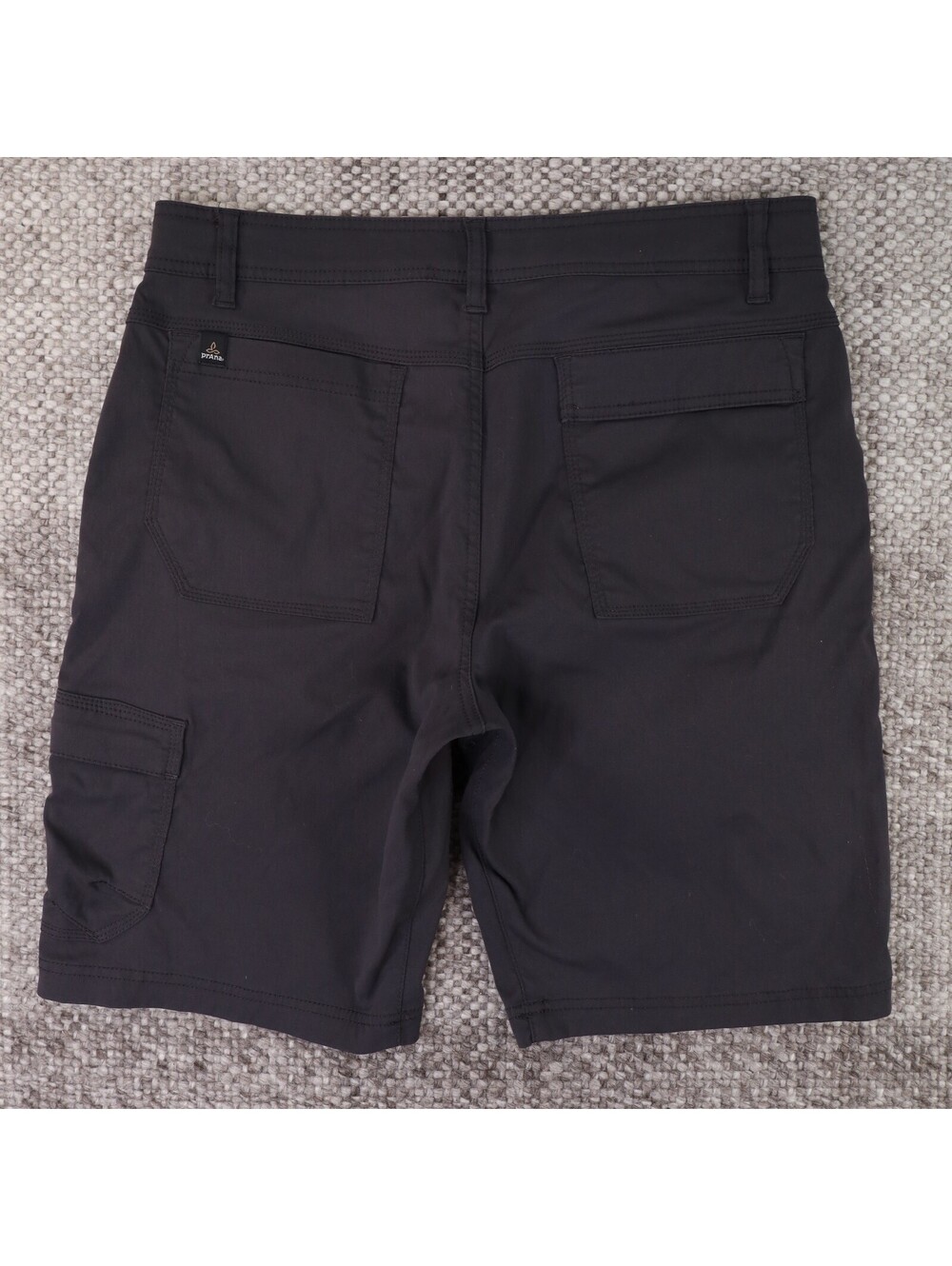 prAna Stretch Zion Cargo Hiking Shorts Charcoal Grey 32x10 - Picture 10 of 11